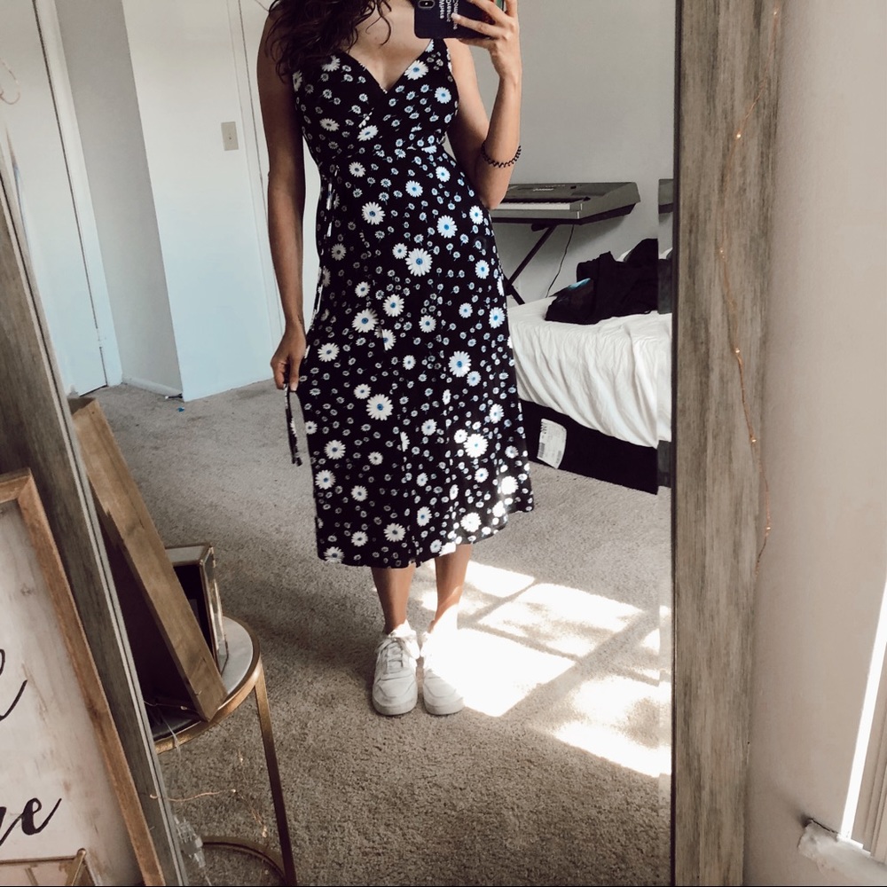 Knit Floral Dress